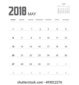 2018 MAY Planner Design.