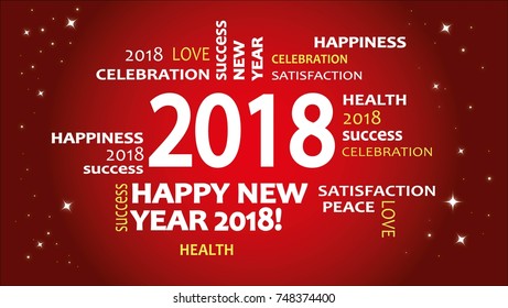 2018 New Year background.