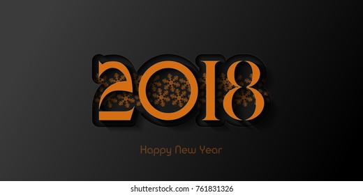 2018 New Year background for presentations, flyers, leaflets, postcards and posters