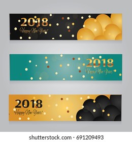 2018 New Year banners