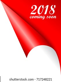 2018 New Year coming soon vector eps poster design