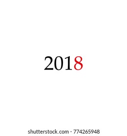 2018 new year icon