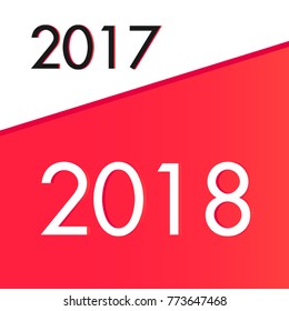 2018 new year transition poster