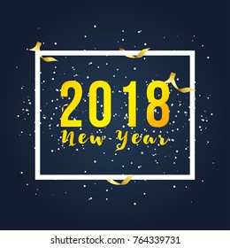 2018 new year vector background