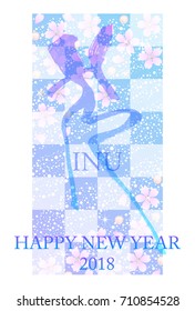 2018 New Year's card
"Happy New Year! Last year, I became very indebted to you. I ask for your continued support again this year."