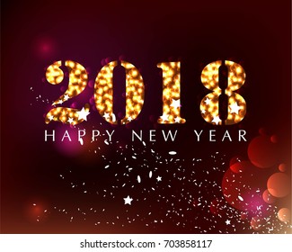2018 on a bright sparkling background.