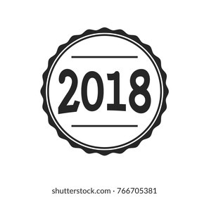 2018 retro badge