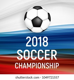 2018 Soccer Championship Background Vector Illustration EPS10