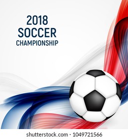 2018 Soccer Championship Background Vector Illustration EPS10