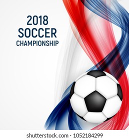 2018 Soccer Championship Background Vector Illustration EPS10