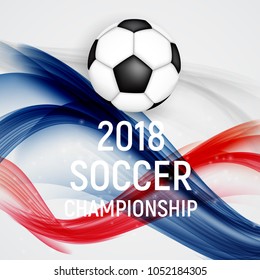 2018 Soccer Championship Background Vector Illustration EPS10