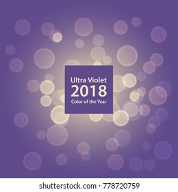 2018 Ultra Violet Bokeh Background