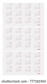 2018 wall calendar, romanian version