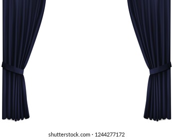 2018-11 Background with black silk velvet curtains_01