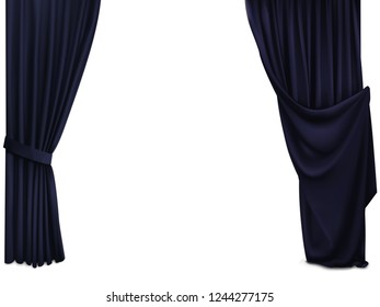 2018-11 Background with black silk velvet curtains_05