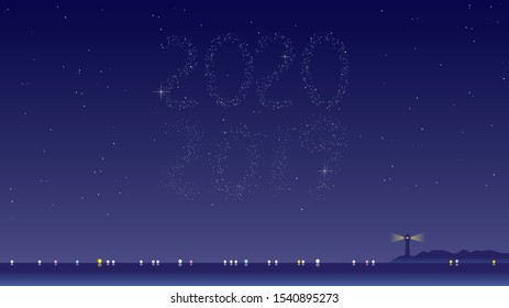 From 2019 to 2020 (Illustration created with vector data)