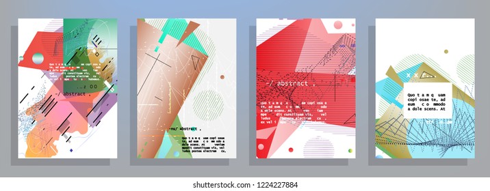 2019 Abstract background cover design. Vector pattern