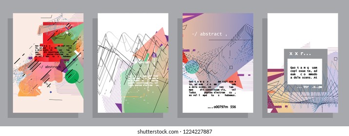 2019 Abstract background cover design. Vector pattern