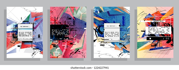 2019 Abstract background cover design. Vector pattern