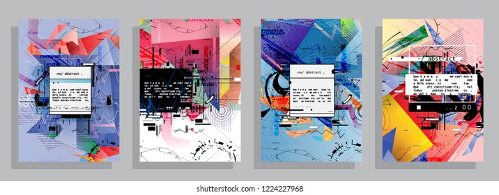 2019 Abstract background cover design. Vector pattern