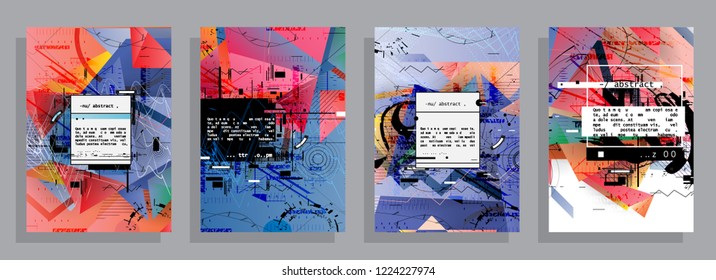 2019 Abstract background cover design. Vector pattern