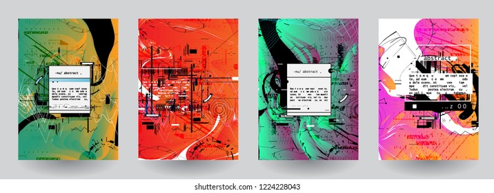 2019 Abstract background cover design. Vector pattern