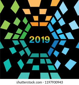 2019 abstract background design element