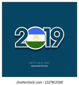 2019 Bashkortostan Typography, Happy New Year Background