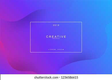 2019 blur banner design, Happy new year. 2019 new year celebration. 2019 landing page background. Fluid, liquid, wavy, dynamic shape background. Trendy and modern background color.