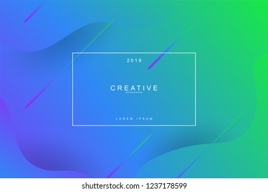 2019 blur banner design, Happy new year. 2019 new year celebration. 2019 landing page background. Fluid, liquid, wavy, dynamic shape background. Trendy and modern background color.