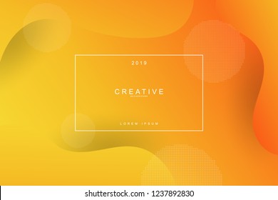 2019 blur banner design, Happy new year. 2019 new year celebration. 2019 landing page background. Fluid, liquid, wavy, dynamic shape background. Trendy and modern background color.