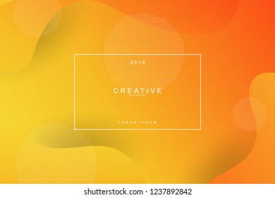 2019 blur banner design, Happy new year. 2019 new year celebration. 2019 landing page background. Fluid, liquid, wavy, dynamic shape background. Trendy and modern background color.