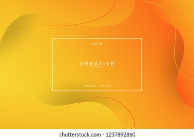 2019 blur banner design, Happy new year. 2019 new year celebration. 2019 landing page background. Fluid, liquid, wavy, dynamic shape background. Trendy and modern background color.