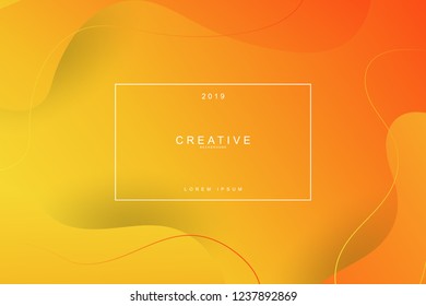 2019 blur banner design, Happy new year. 2019 new year celebration. 2019 landing page background. Fluid, liquid, wavy, dynamic shape background. Trendy and modern background color.