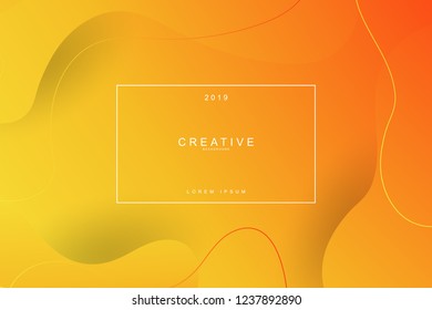 2019 blur banner design, Happy new year. 2019 new year celebration. 2019 landing page background. Fluid, liquid, wavy, dynamic shape background. Trendy and modern background color.