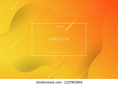 2019 blur banner design, Happy new year. 2019 new year celebration. 2019 landing page background. Fluid, liquid, wavy, dynamic shape background. Trendy and modern background color.