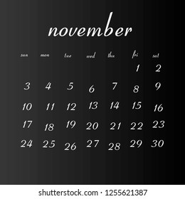 2019 Calendar Vector Design special for your and your projects