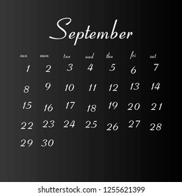2019 Calendar Vector Design special for your and your projects