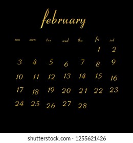 2019 Calendar Vector Design special for your and your projects