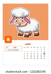 2019 child design animal calendar