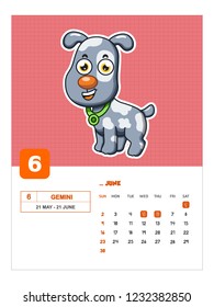 2019 child design animal calendar