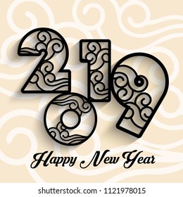 2019 Chinese New Year card design