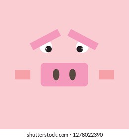 2019 Chinese symbol Cute Pig