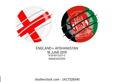 2019 Cricket Match, Vector illustration 