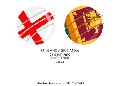 2019 Cricket Match, Vector illustration 