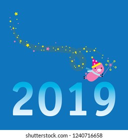 2019 greeting card design. vector