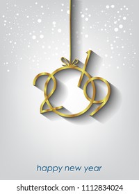 2019 Happy New Year Background for your Seasonal Flayer and Greetings Card.
