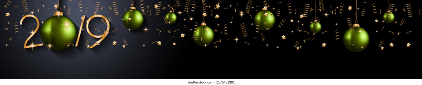 2019 Happy New Year Background for your Seasonal Flyers and Greetings Card or Christmas themed invitations