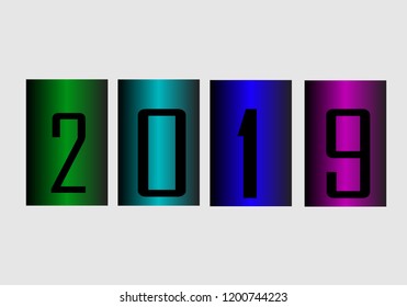 2019 Happy New Year Background for your Seasonal Flyers and Greetings Card or Christmas themed invitations