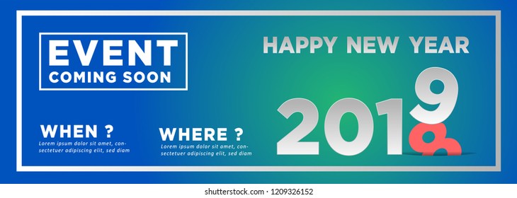 2019 Happy New Year Background for your Seasonal Flyers and Greetings Card or Christmas themed invitations